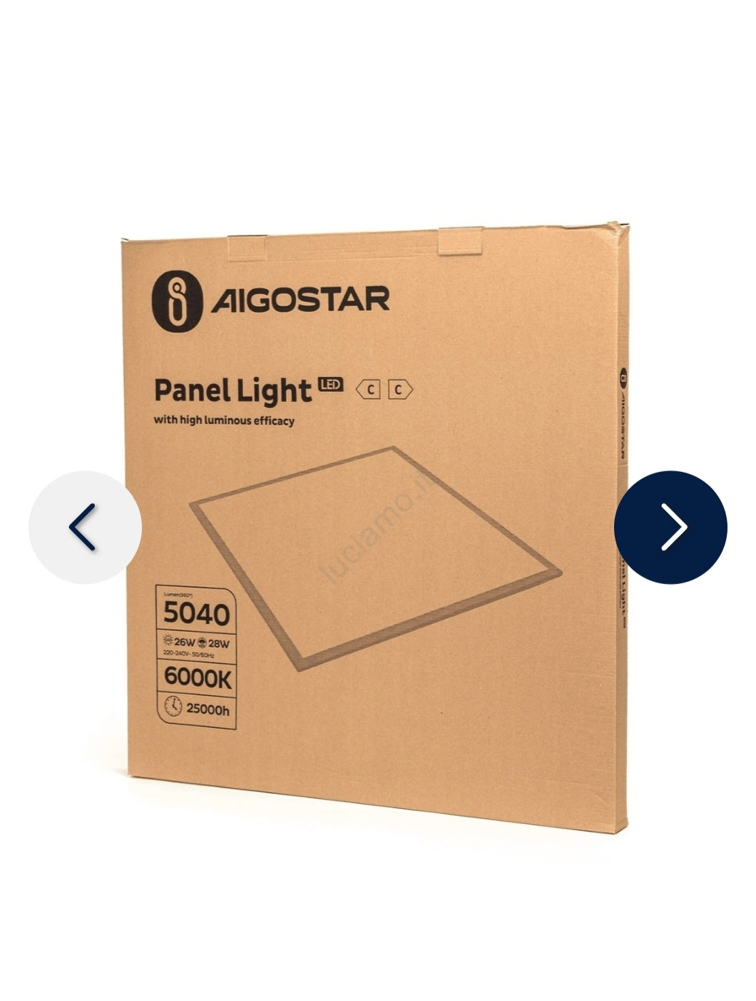 Pannello led 60x60 5 pezzi